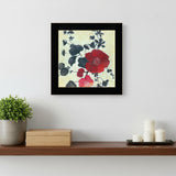 Japanese Blossoms Black Framed Print Wall Art