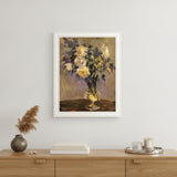 Evening Vase White Framed Print Wall Art