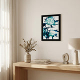 Ocean Living Black Framed Print Wall Art