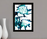 Ocean Living Black Framed Print Wall Art