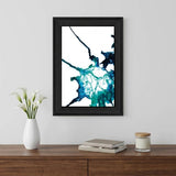 Ocean Living Black Framed Print Wall Art