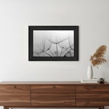 Love is a Delicate Flower Black Framed Print Wall Art