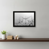 Love is a Delicate Flower Black Framed Print Wall Art
