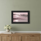 Breakfast On The Beach Black Framed Print Wall Art