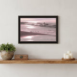 Breakfast On The Beach Black Framed Print Wall Art
