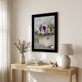 Fresh Garden Basket Black Framed Print Wall Art