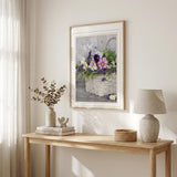 Fresh Garden Basket White Framed Print Wall Art