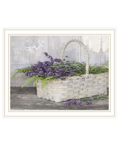 My Lavender White Framed Print Wall Art