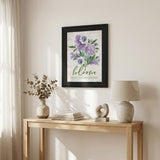 Bloom Where You Are Planted Black Framed Print Wall Art