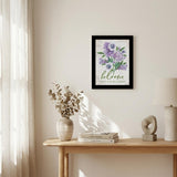 Bloom Where You Are Planted Black Framed Print Wall Art