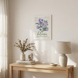 Bloom Where You Are Planted White Framed Print Wall Art