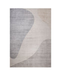 7' X 10' Beige and Brown Abstract Distressed Area Rug