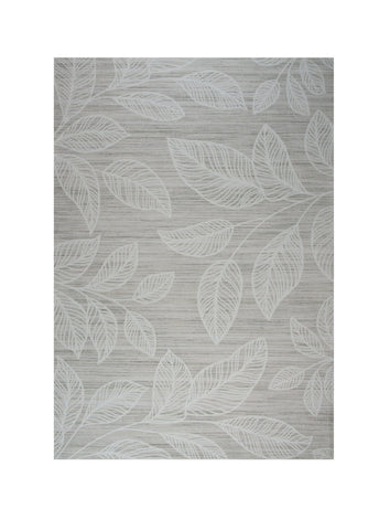 7' X 10' Beige and Ivory Floral Distressed Area Rug