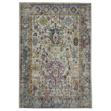 2' X 3' Gray Blue And Purple Area Rug