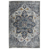 2' X 3' Gray Blue And Brown Area Rug