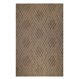 5' X 8' Beige Geometric Stain Resistant Indoor Outdoor Area Rug