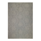 5' X 8' Gray Geometric Stain Resistant Indoor Outdoor Area Rug