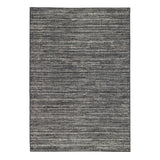 5' X 8' Brown and Ivory Striped Stain Resistant Indoor Outdoor Area Rug