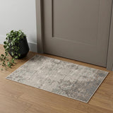 2' X 3' Gray And Ivory Abstract Area Rug
