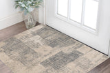 2' X 3' Gray And Sand Abstract Area Rug