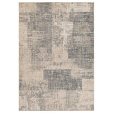 5' X 8' Gray And Sand Abstract Area Rug