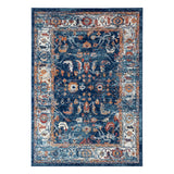 4' X 6' Ivory And Orange Oriental Area Rug