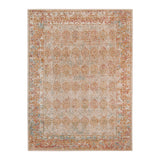 6' X 8' Beige And Orange Southwestern Area Rug