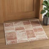 2' X 3' Sand And Ivory Geometric Area Rug
