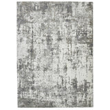 5' X 8' Ivory And Gray Abstract Area Rug