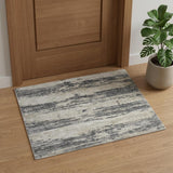 2' X 3' Ivory Beige And Gray Abstract Area Rug