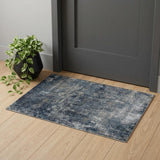 2' X 3' Ivory And Gray Abstract Area Rug