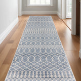 12' Blue Moroccan Runner Rug