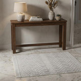 3' X 5' Gray And Ivory Moroccan Washable Area Rug