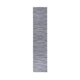 8' Gray And White Abstract Washable Runner Rug