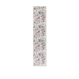10' Ivory Floral Washable Runner Rug