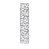 8' Ivory Floral Washable Runner Rug
