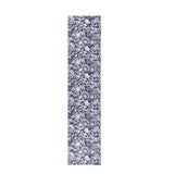 8' Blue Floral Washable Runner Rug