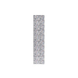 8' Cream Floral Washable Runner Rug