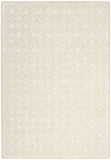 4' X 6' Ivory and Tan Geometric Hand Tufted Area Rug