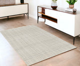 4' X 6' Gray And Ivory Abstract Area Rug