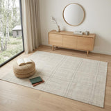 4' X 6' Gray And Ivory Abstract Area Rug