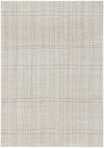 4' X 6' Gray And Ivory Abstract Area Rug