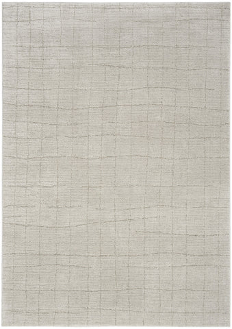 4' X 6' Beige and Gray Abstract Power Loom Area Rug