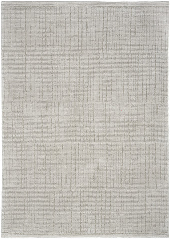 4' X 6' Gray And Silver Abstract Area Rug