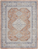 8' X 10' Beige And Bronze Medallion Area Rug