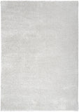 5' X 7' Silver Shag Area Rug