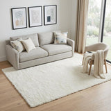 5' X 7' Ivory Shag Area Rug