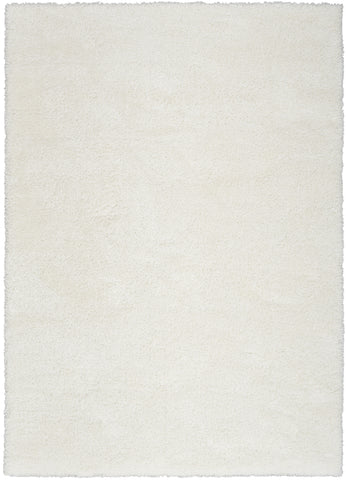 5' X 7' Ivory Shag Area Rug
