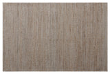 5' X 7' Beige Striped Hand Woven Area Rug