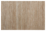 5' X 7' Beige Striped Hand Woven Area Rug